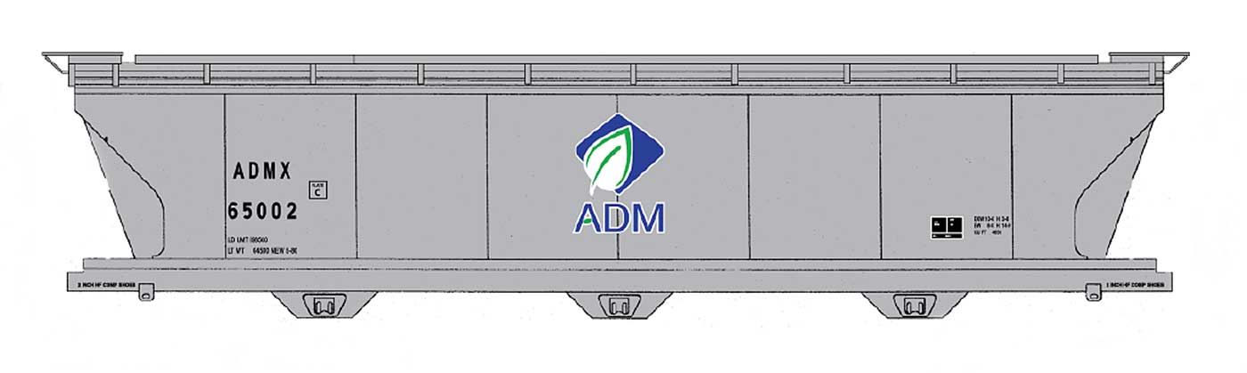 ADM 4650 Cu Ft Covered Hopper