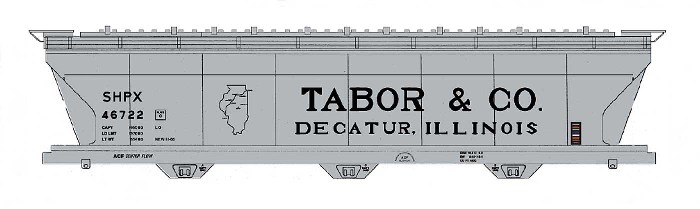 Tabor & Co. 4650 Cu Ft Covered Hopper